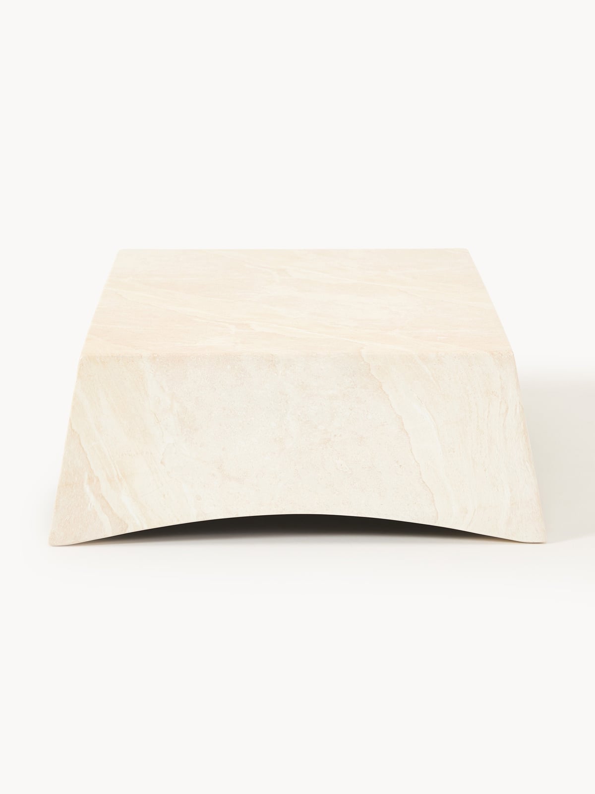 Jennings In- & Outdoor Coffee Table with Travertine Effect, W 120 cm
