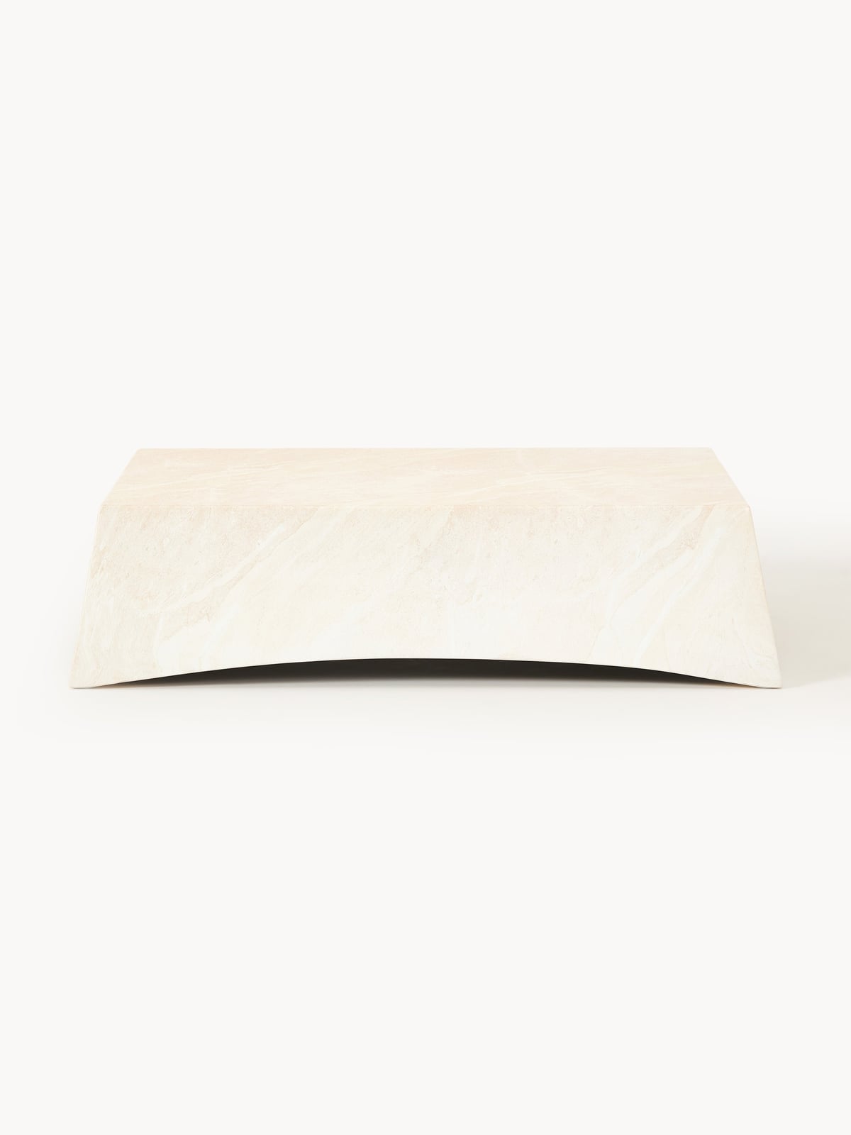 Jennings In- & Outdoor Coffee Table with Travertine Effect, W 120 cm