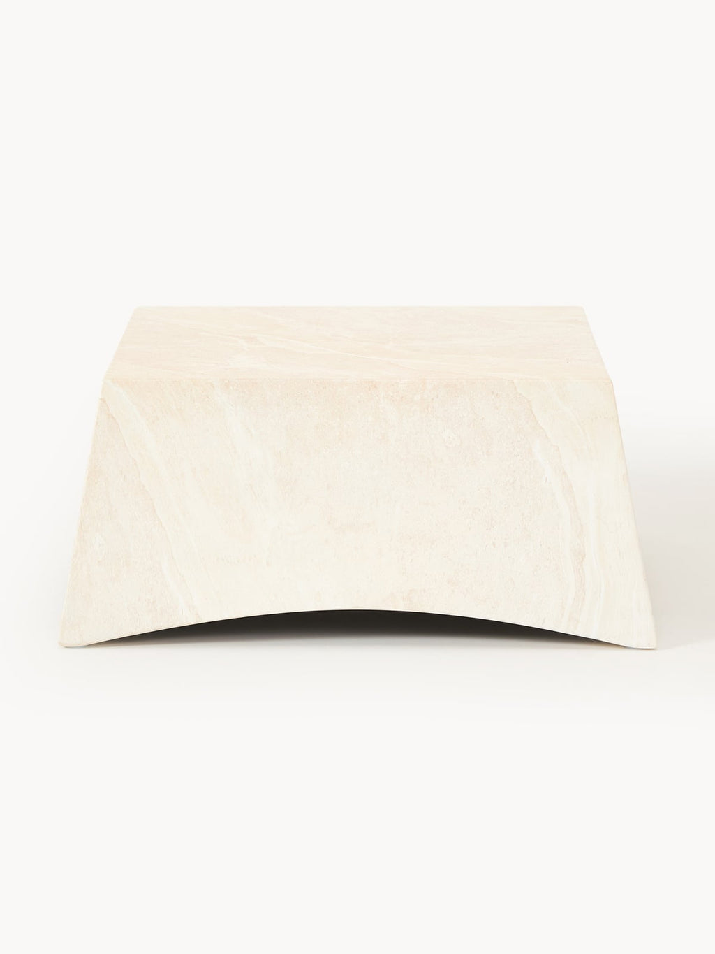 Jennings In- & Outdoor Coffee Table with Travertine Effect , W 80 cm