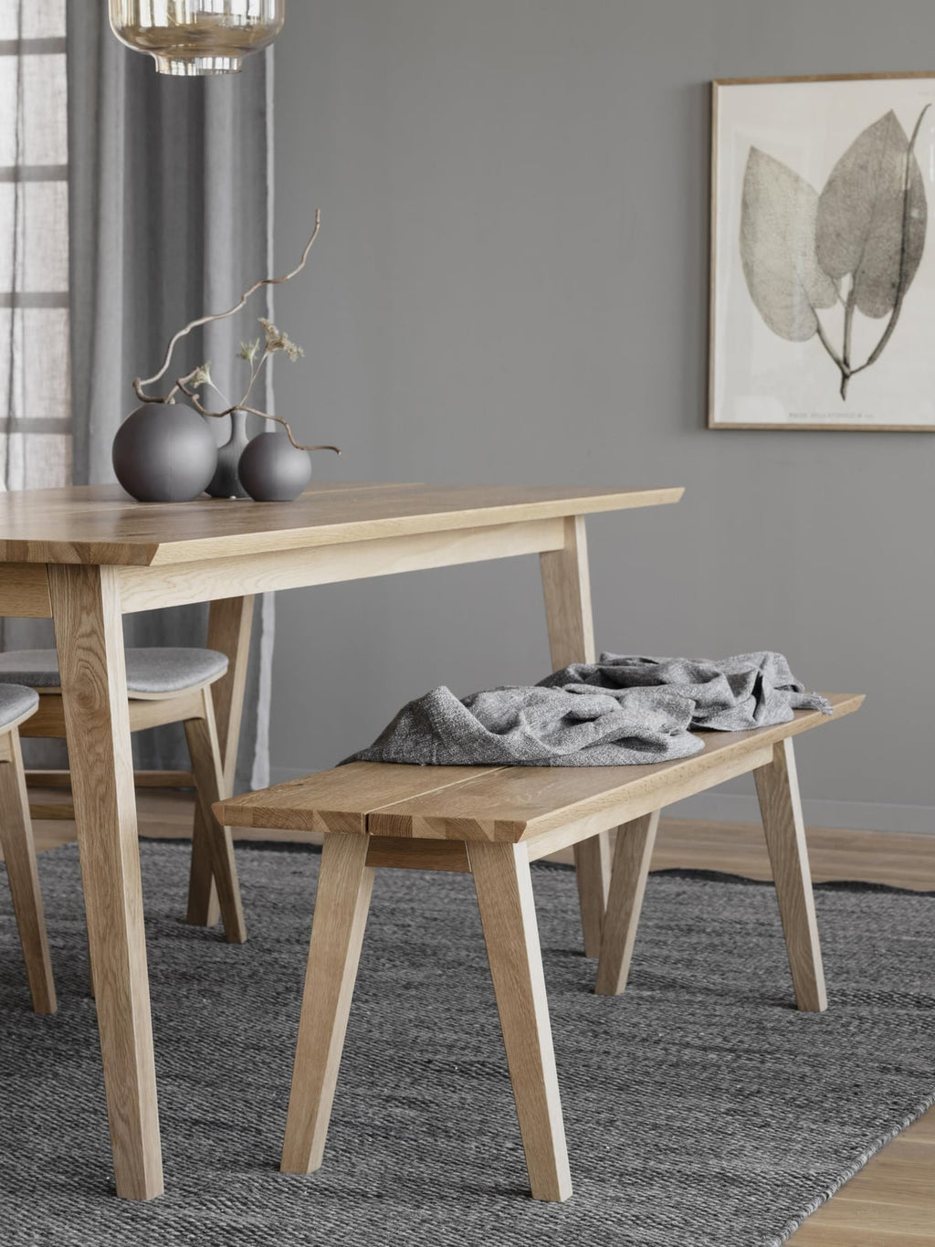 Jennings Oak Wood Bench