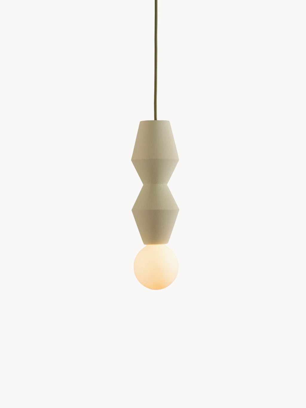 Jennings Small Handmade Dimmable Pendant Light STUCCO No. 2