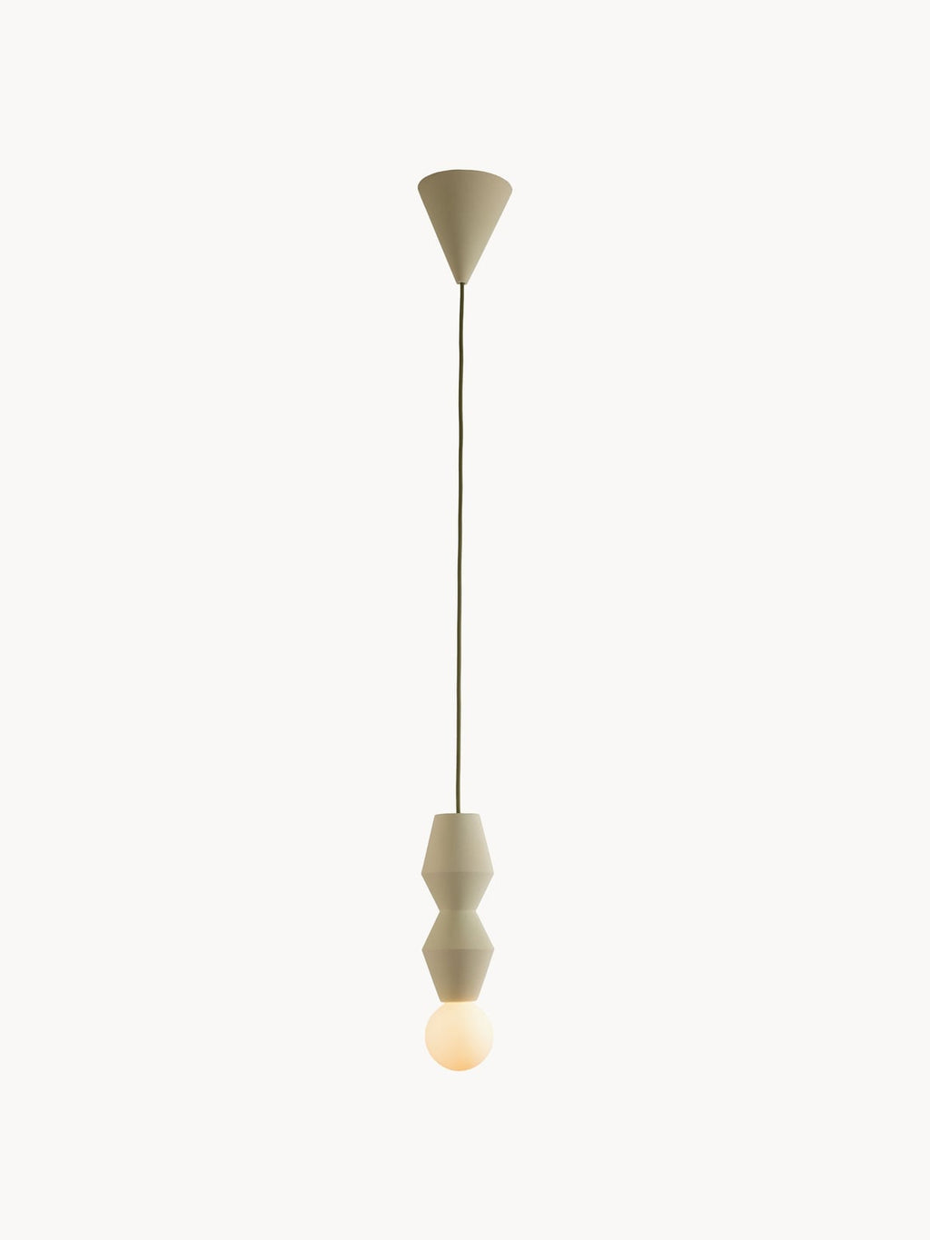 Jennings Small Handmade Dimmable Pendant Light STUCCO No. 2