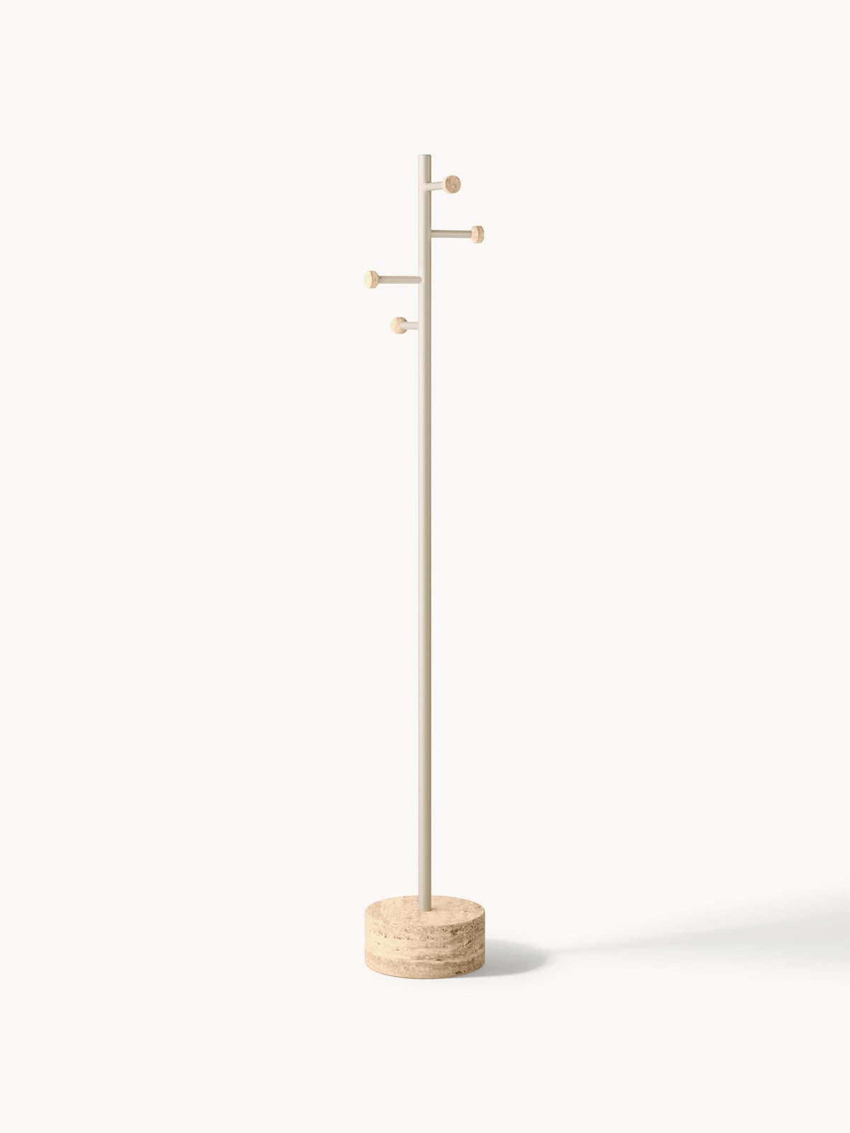 Jervaulx Clothes Rack with Travertine Base