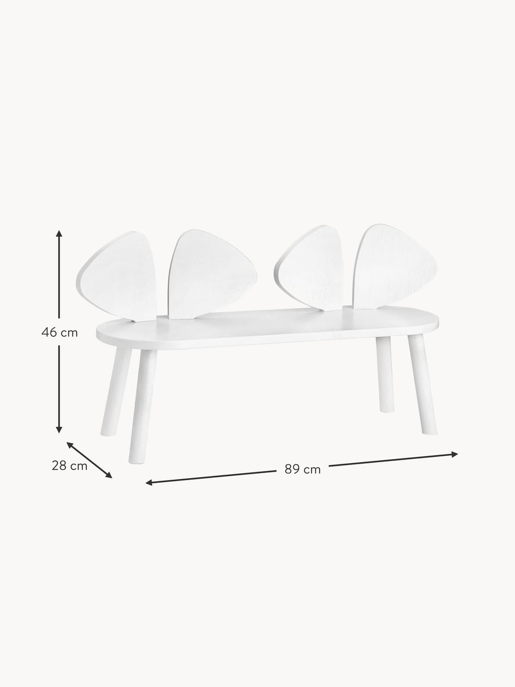 Jervaulx Kids Wooden Bench