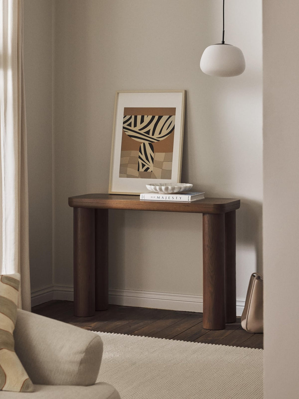 Jervaulx Oak Wood Console Table