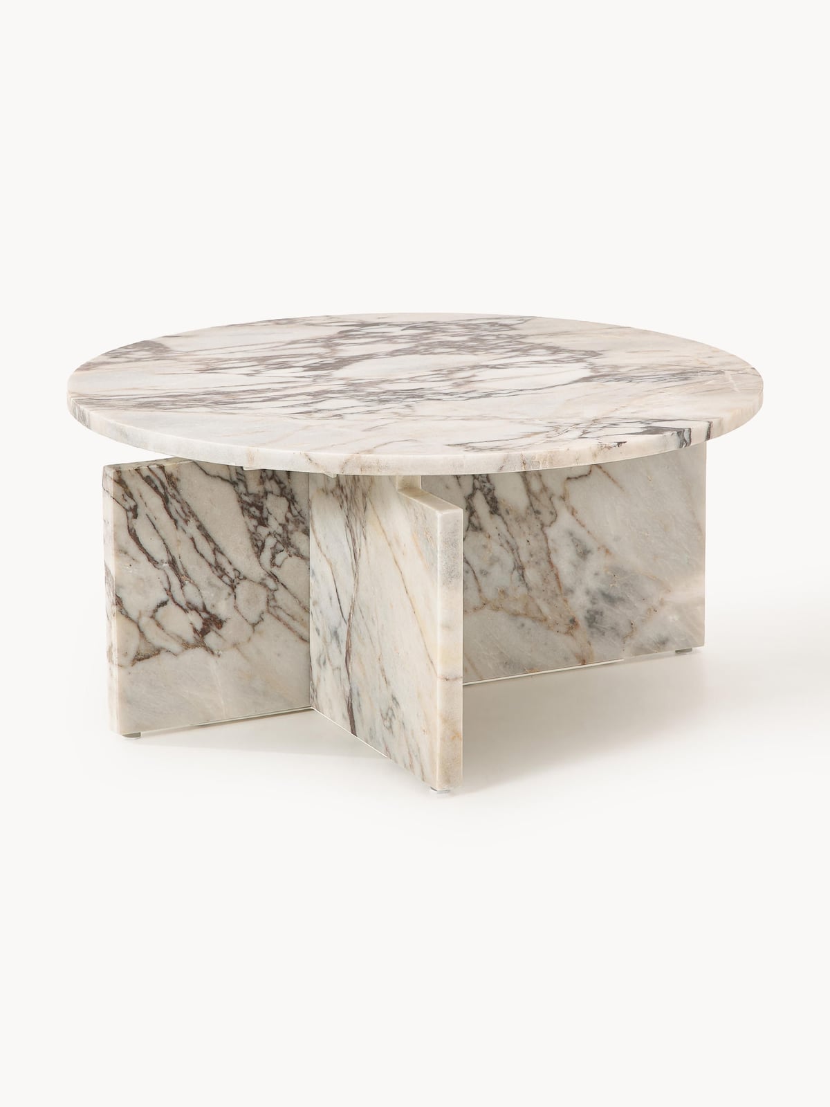 Jesmond Round Calacatta Viola Marble Coffee Table