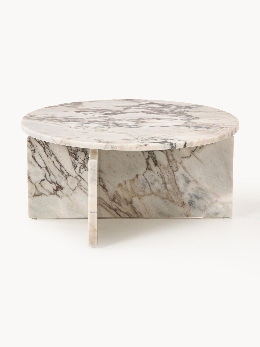 Jesmond Round Calacatta Viola Marble Coffee Table