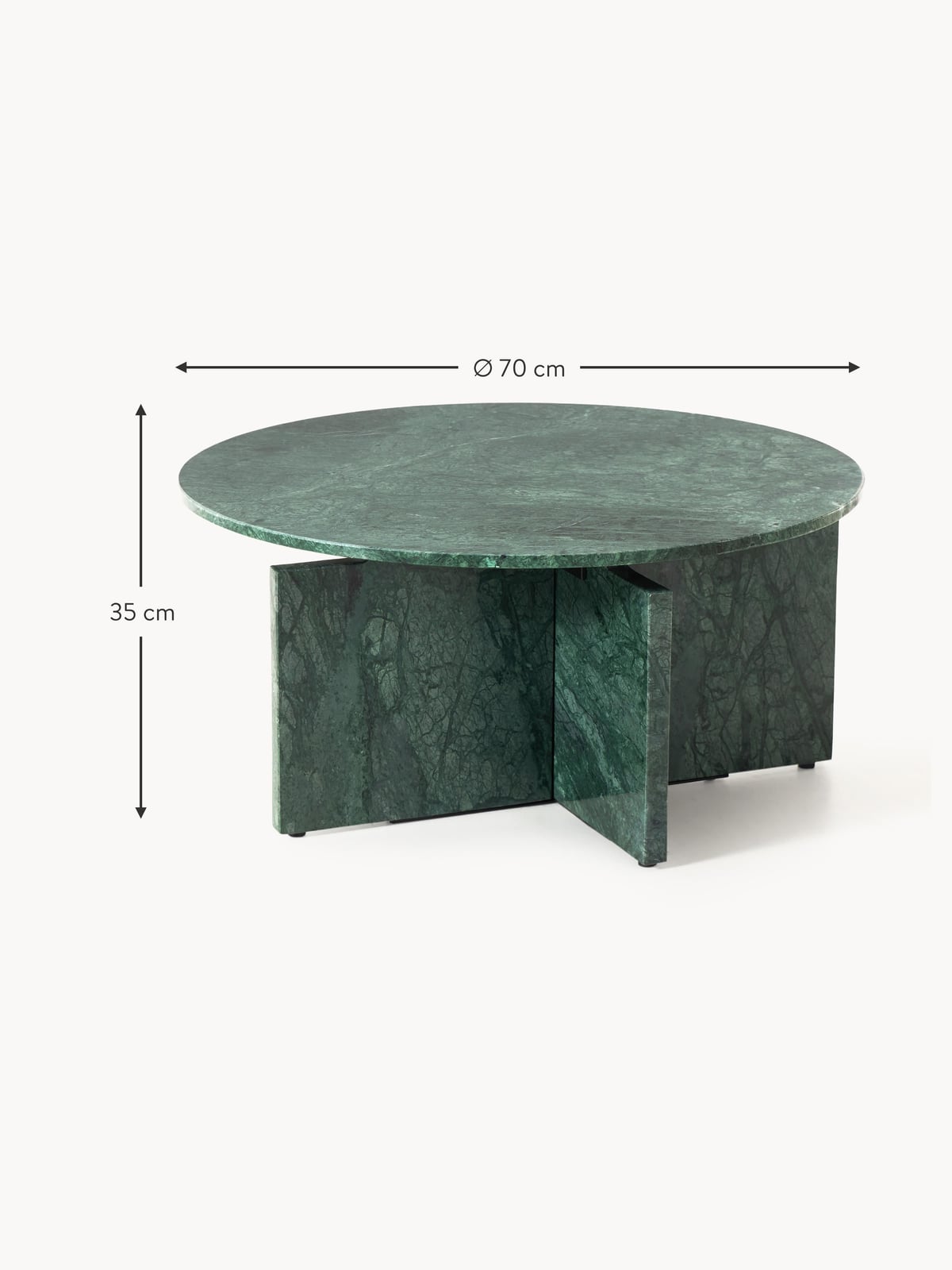 Jesmond Round Marble Coffee Table