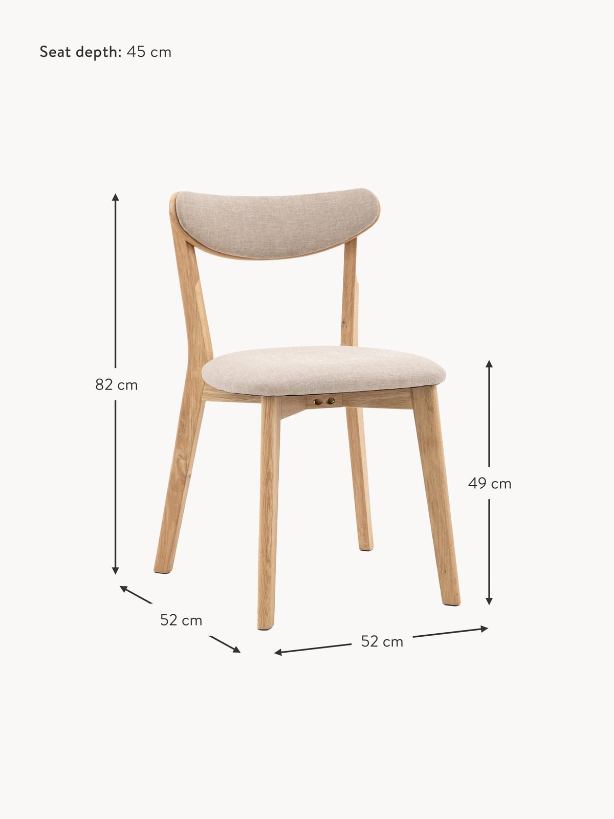 Jesmond Upholstered Dining Chairs, Set of 2