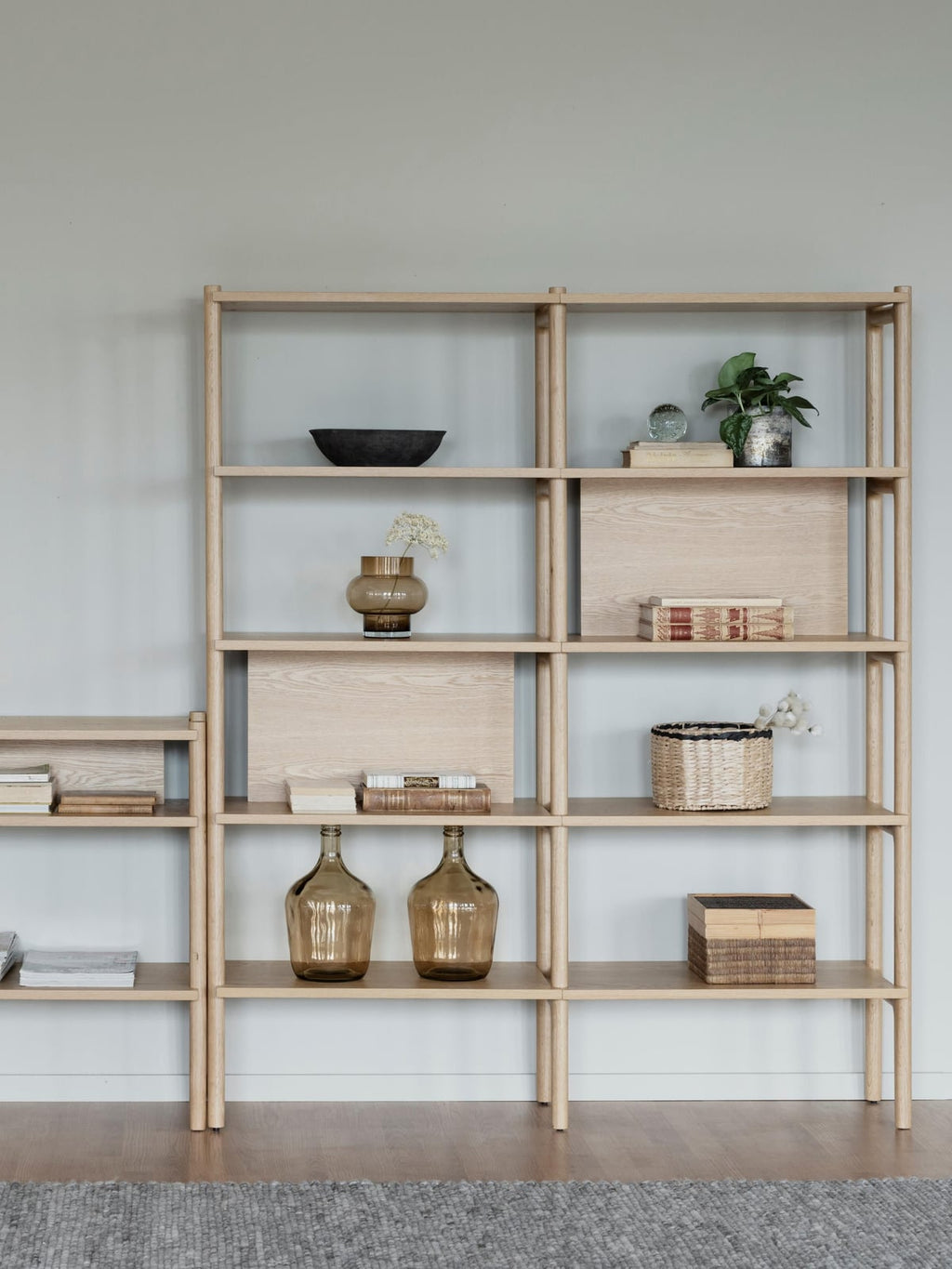 Jorvik Oak Wood Shelving Unit