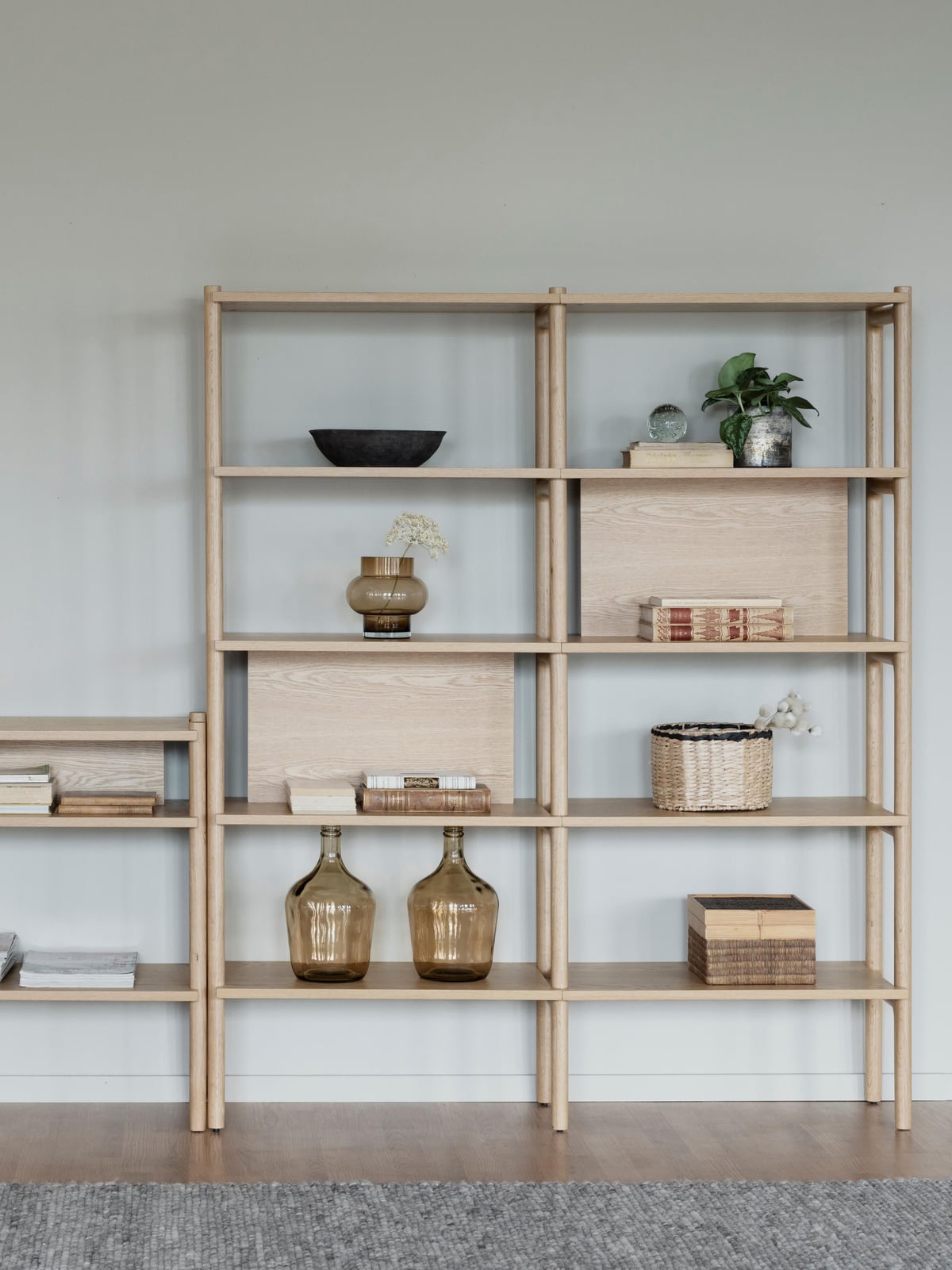 Jorvik Oak Wood Shelving Unit
