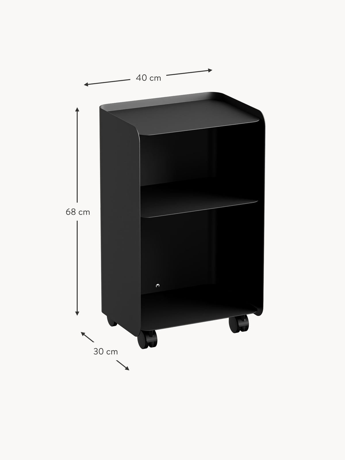 Kelso Side Table with Wheels