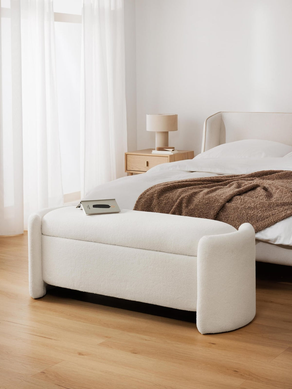 Kelso Teddy Upholstered Bench with Storage Space