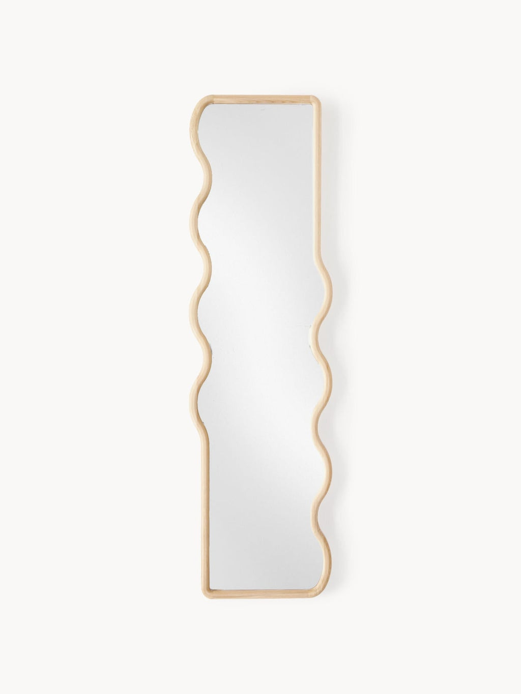 Kelso Wavy Wooden Full-Length Wall Mirror