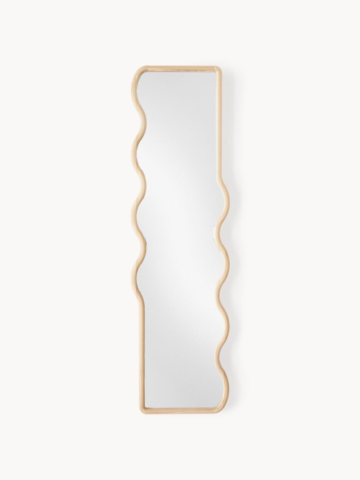 Kelso Wavy Wooden Full-Length Wall Mirror