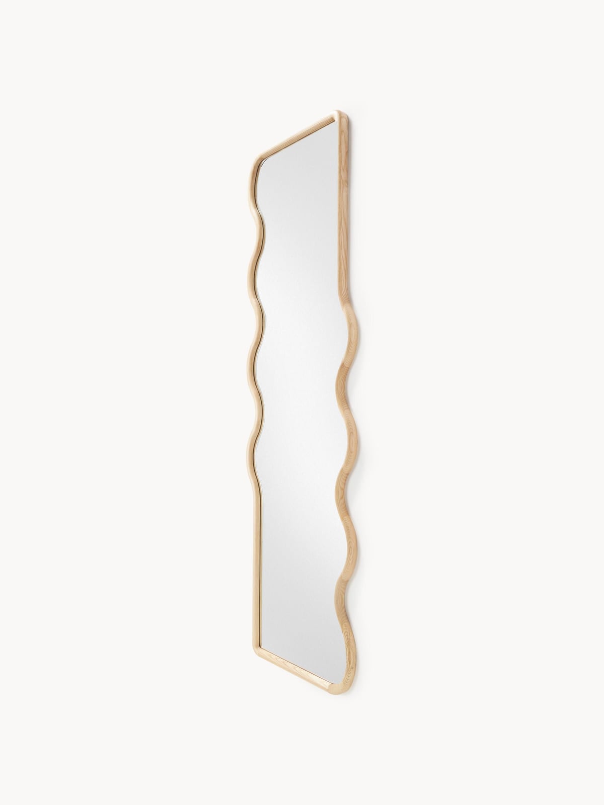 Kelso Wavy Wooden Full-Length Wall Mirror