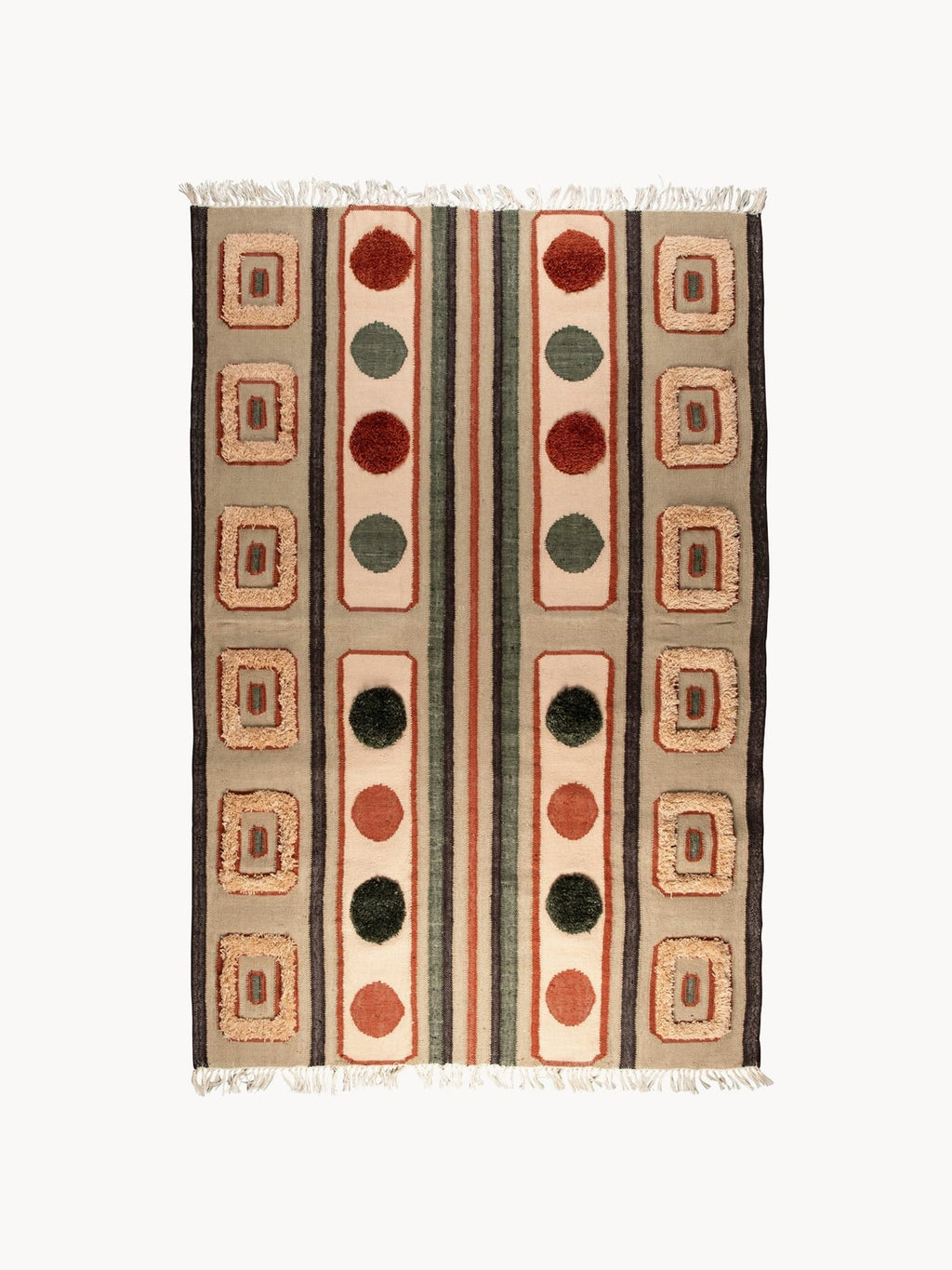 Kentmere Hand-Woven High-Pile Rug with Tassels