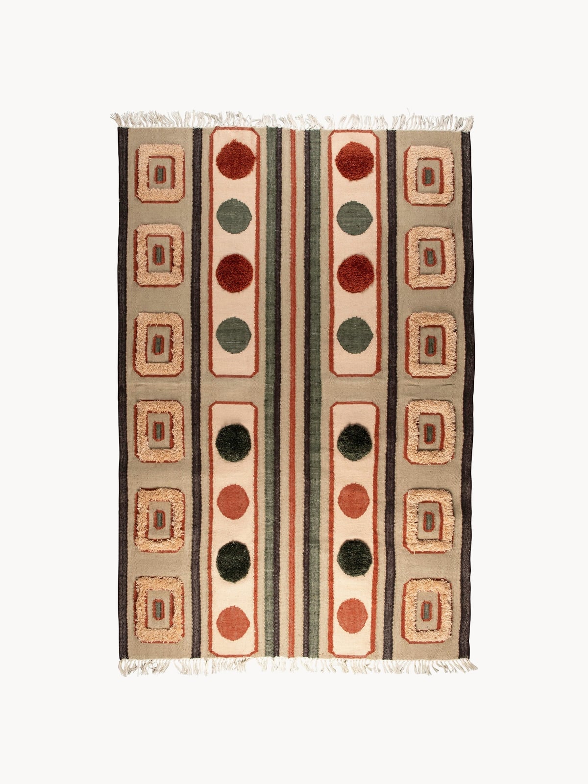 Kentmere Hand-Woven High-Pile Rug with Tassels