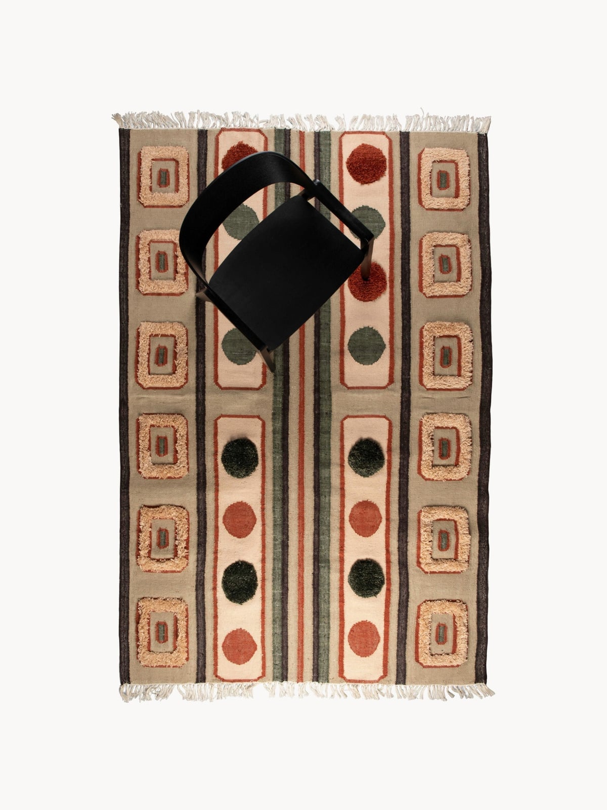 Kentmere Hand-Woven High-Pile Rug with Tassels