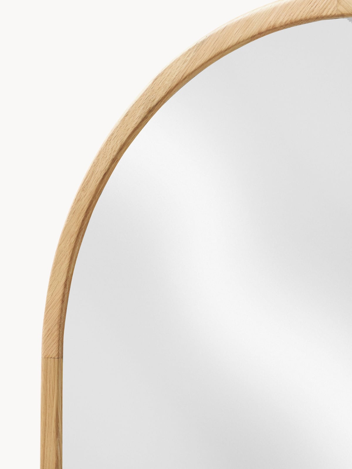 Kettleby Full-Length Leaner Mirror with Oak Wood Frame