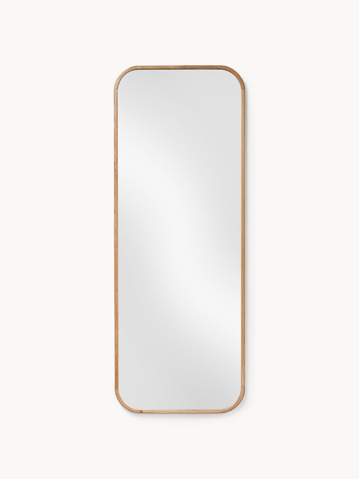 Kettleby Full-Length Wall Mirror with Oak Wood Frame