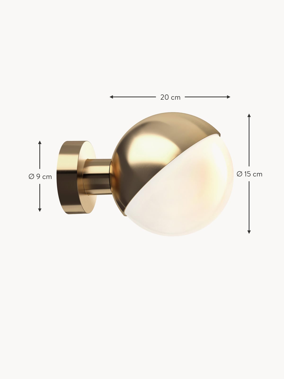 Kettleby Mouth-Blown Glass Wall Lamp VL