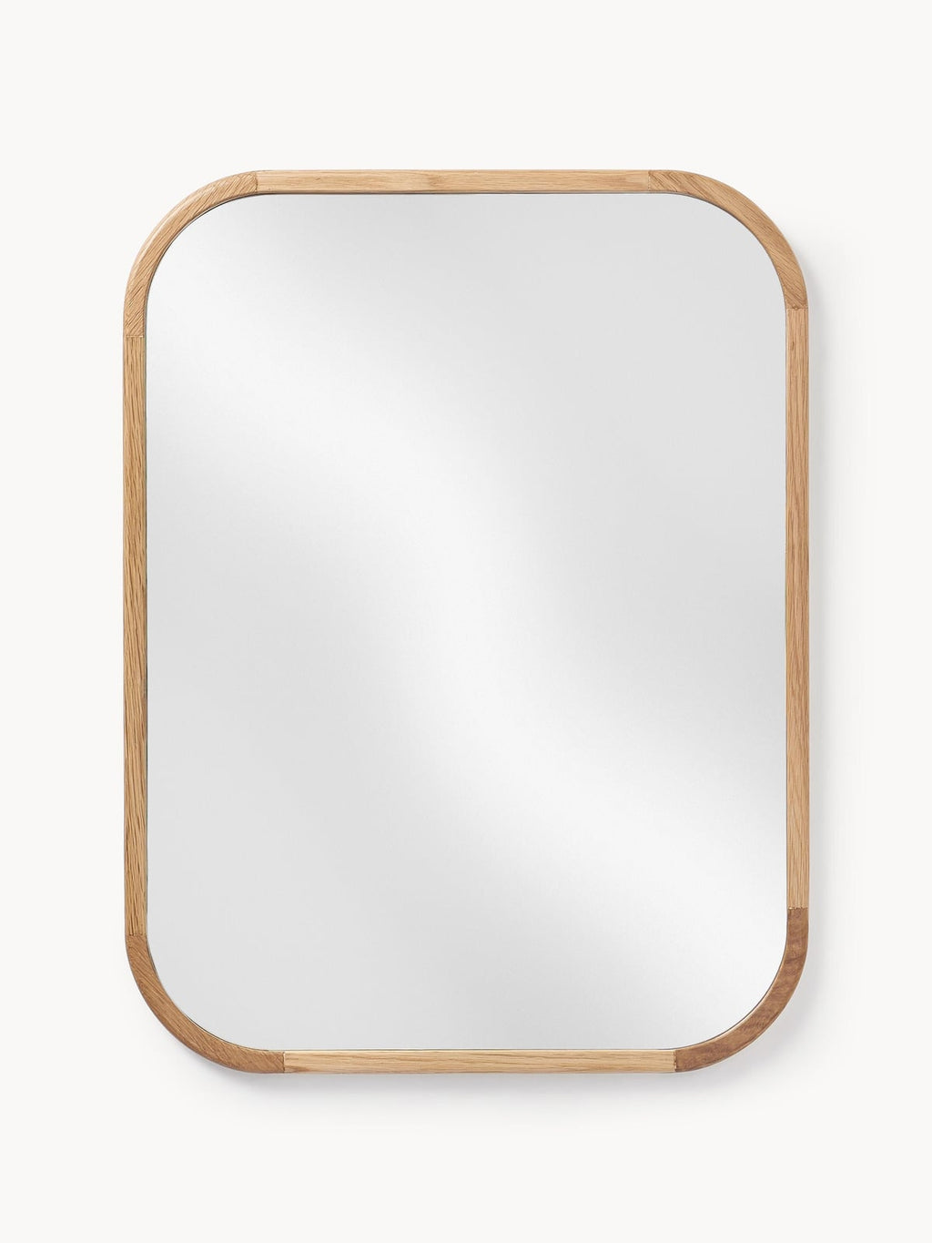 Kettleby Wall Mirror with Oak Wood Frame