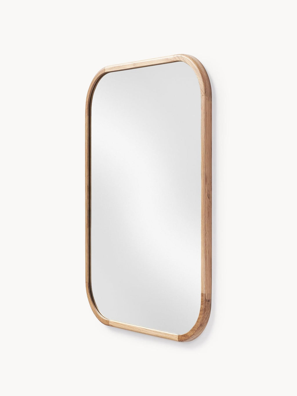 Kettleby Wall Mirror with Oak Wood Frame