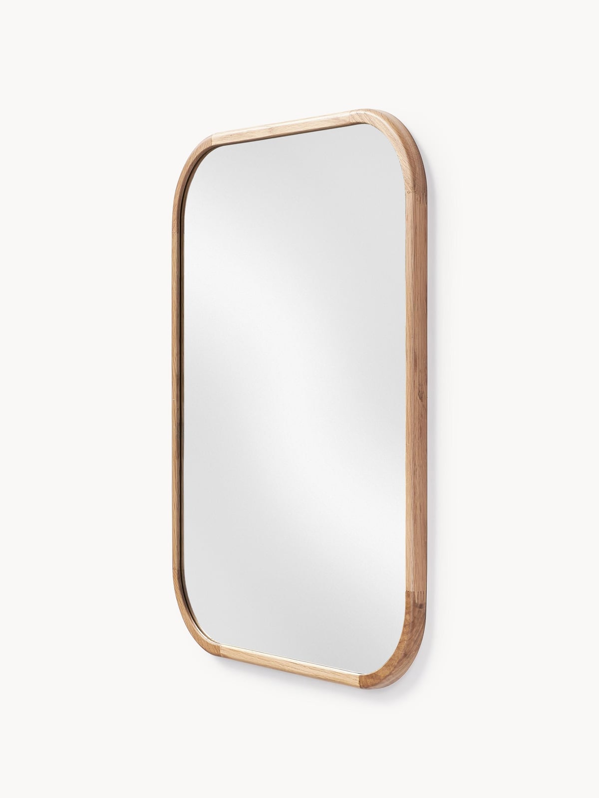 Kettleby Wall Mirror with Oak Wood Frame