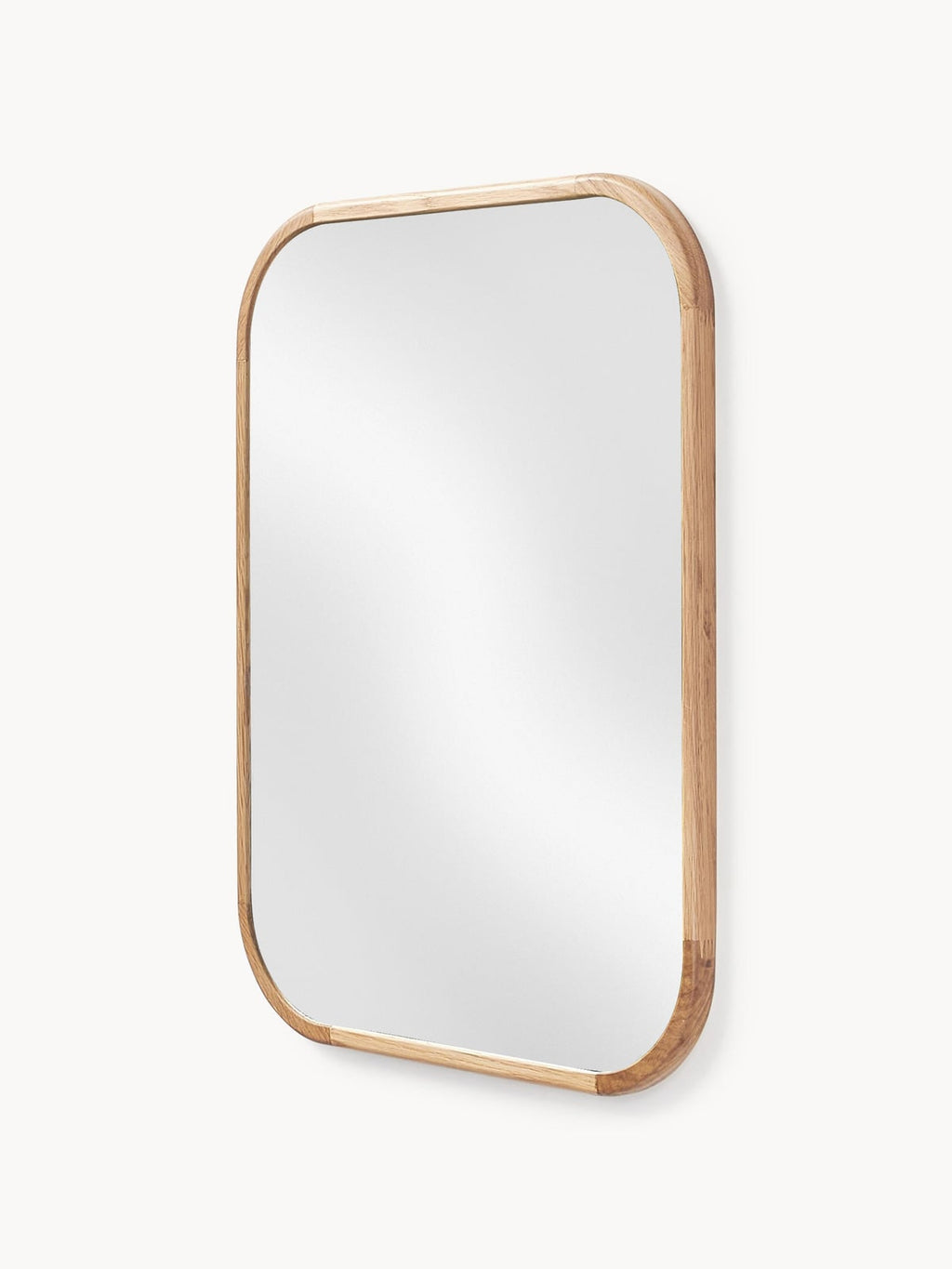 Kettleby Wall Mirror with Oak Wood Frame