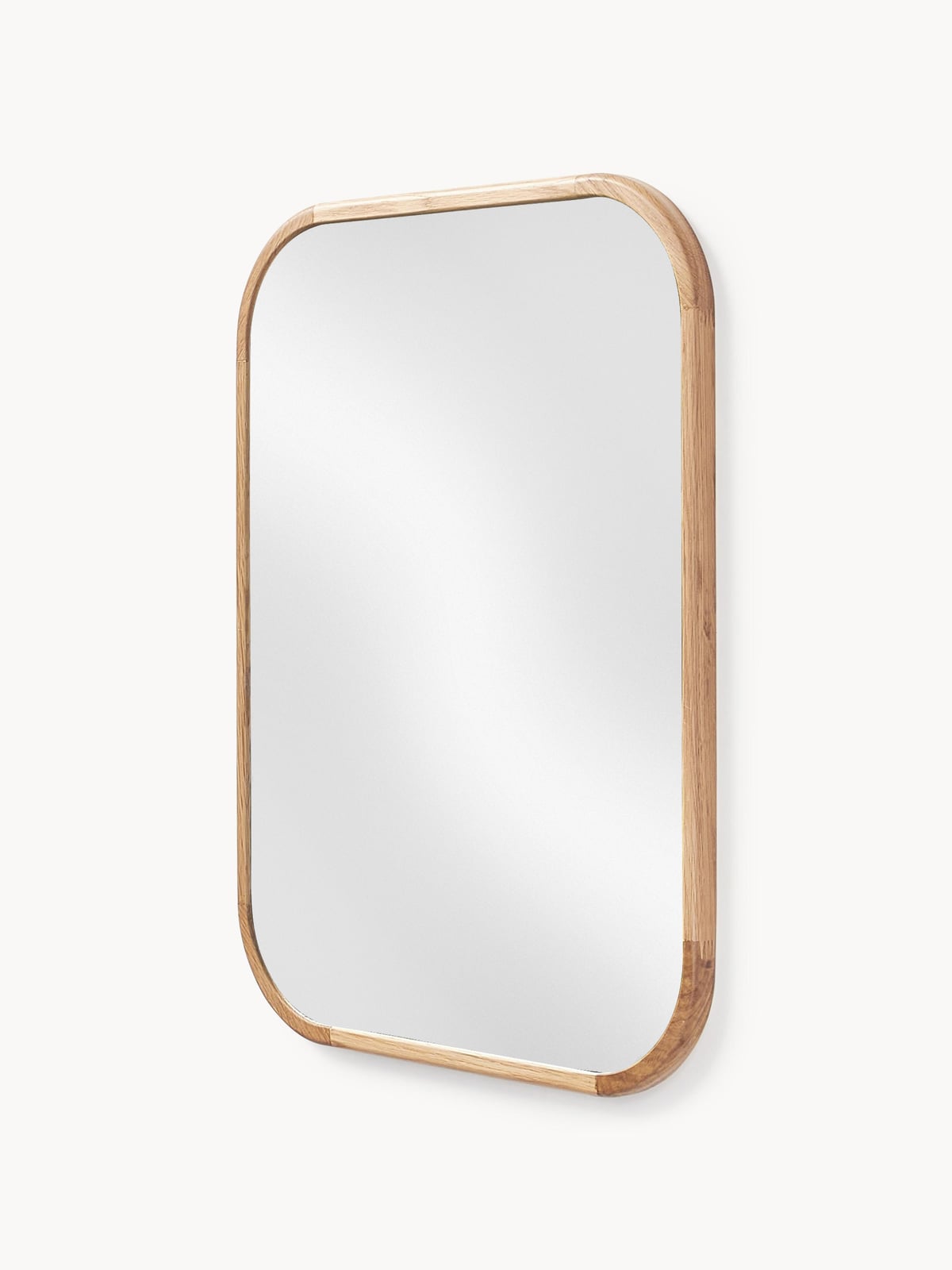Kettleby Wall Mirror with Oak Wood Frame
