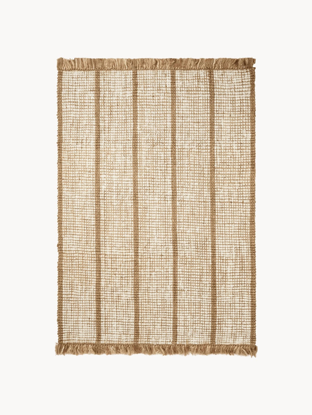 Kexby Handwoven Jute Rug with Fringes