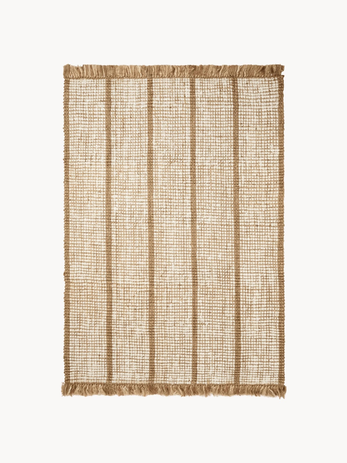 Kexby Handwoven Jute Rug with Fringes