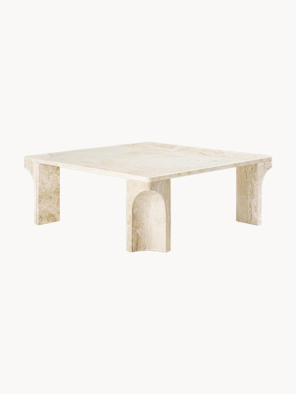 Kilburn Travertine Coffee Table, W 80 cm