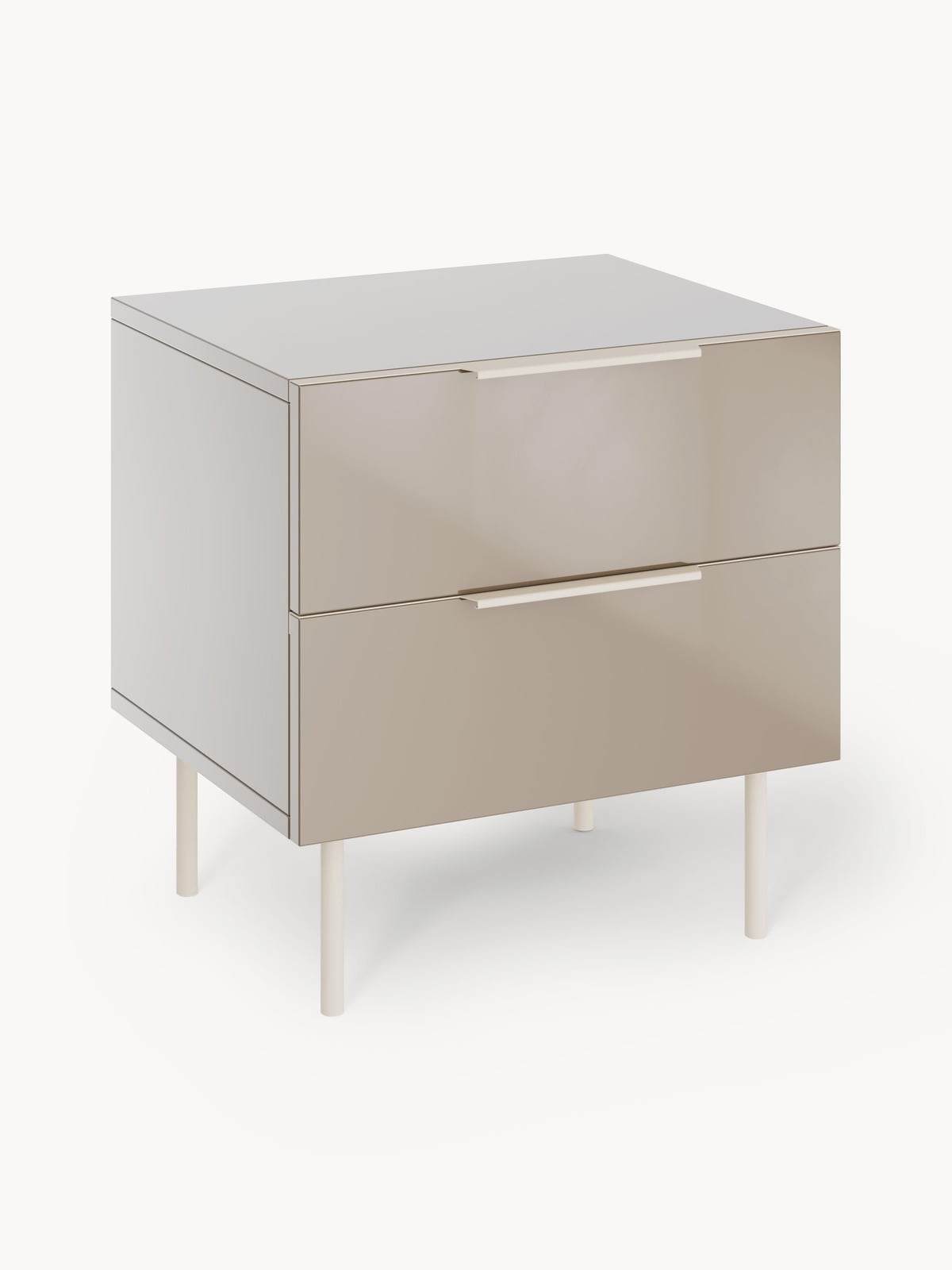 Kingsley High-Gloss Bedside Table