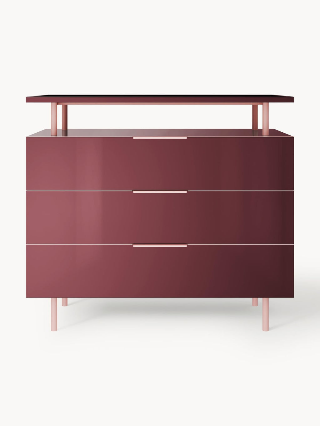 Kingsley High Gloss Chest of Drawers