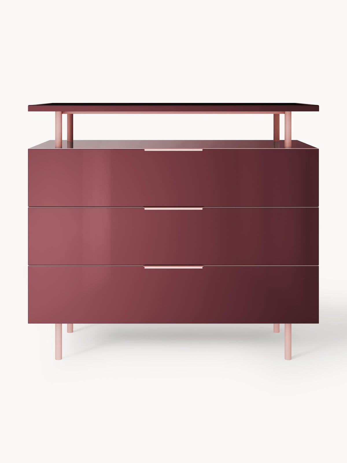 Kingsley High Gloss Chest of Drawers