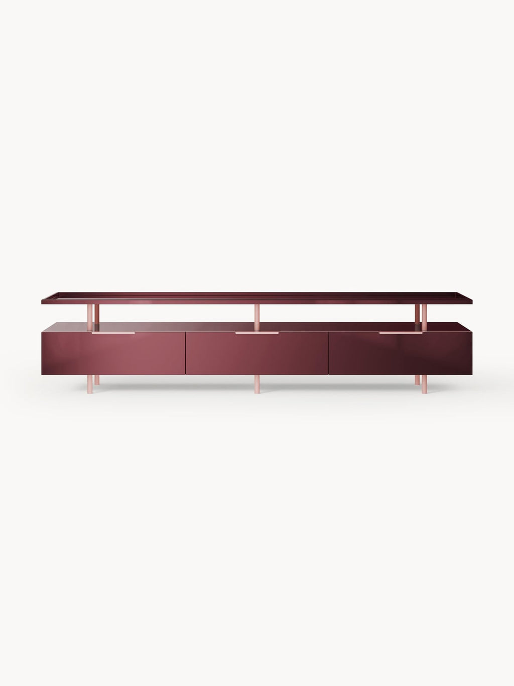 Kingsley High-Gloss Lowboard