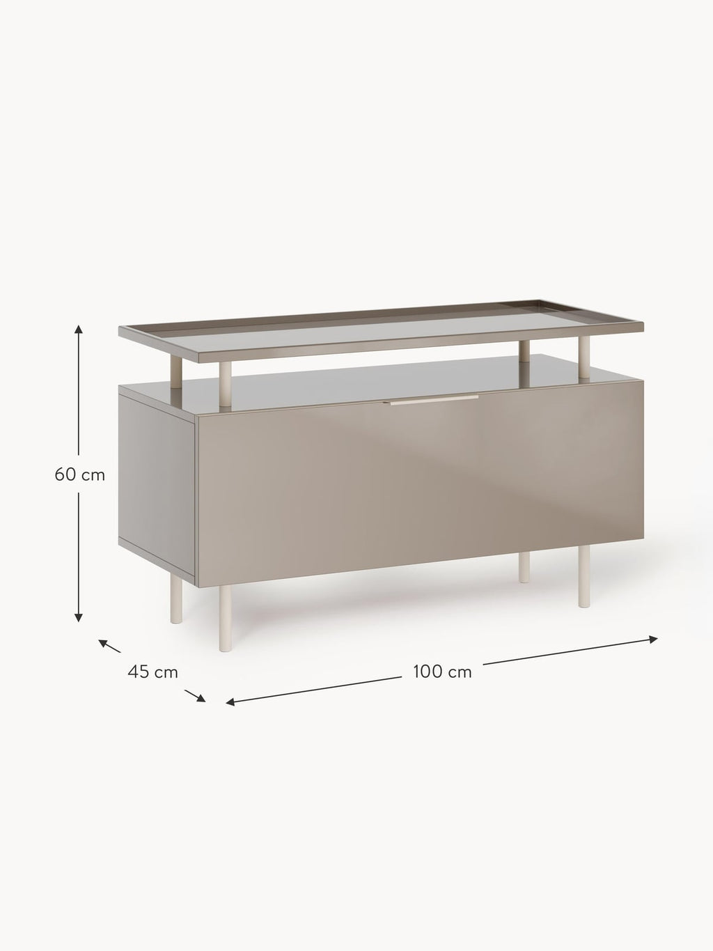 Kingsley High-gloss Sideboard
