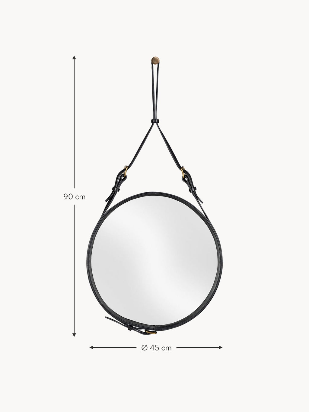 Kingsley Round Wall Mirror, in various sizes