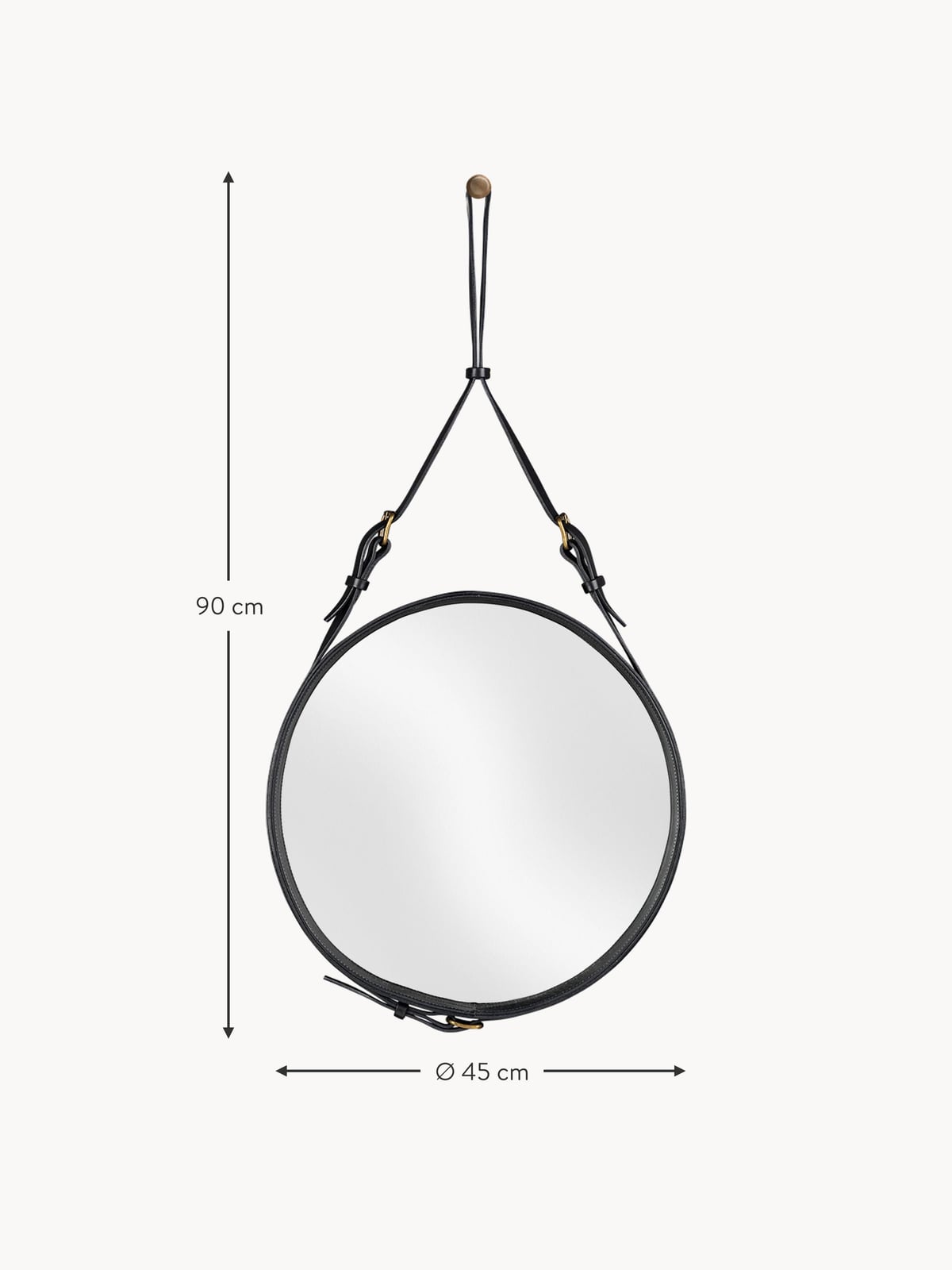 Kingsley Round Wall Mirror, in various sizes