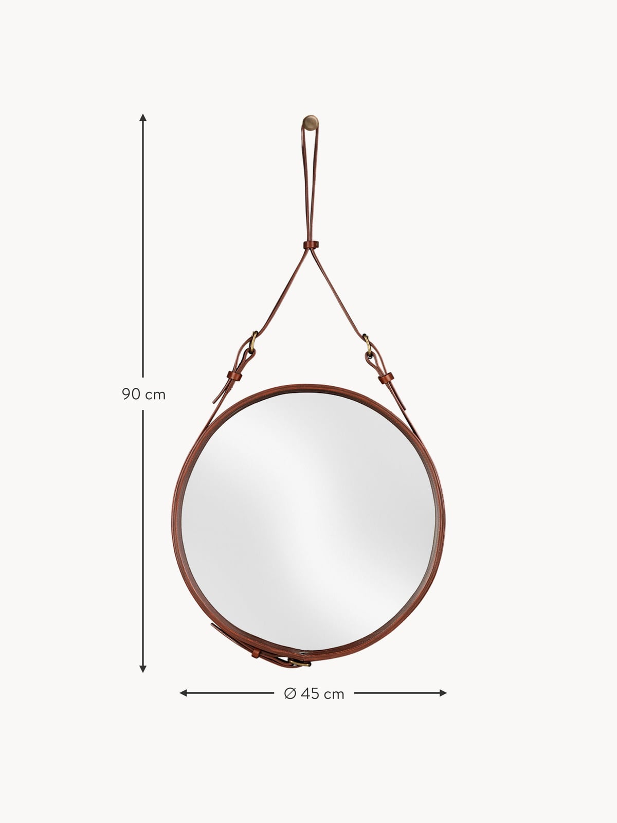 Kingsley Round Wall Mirror, Various Sizes