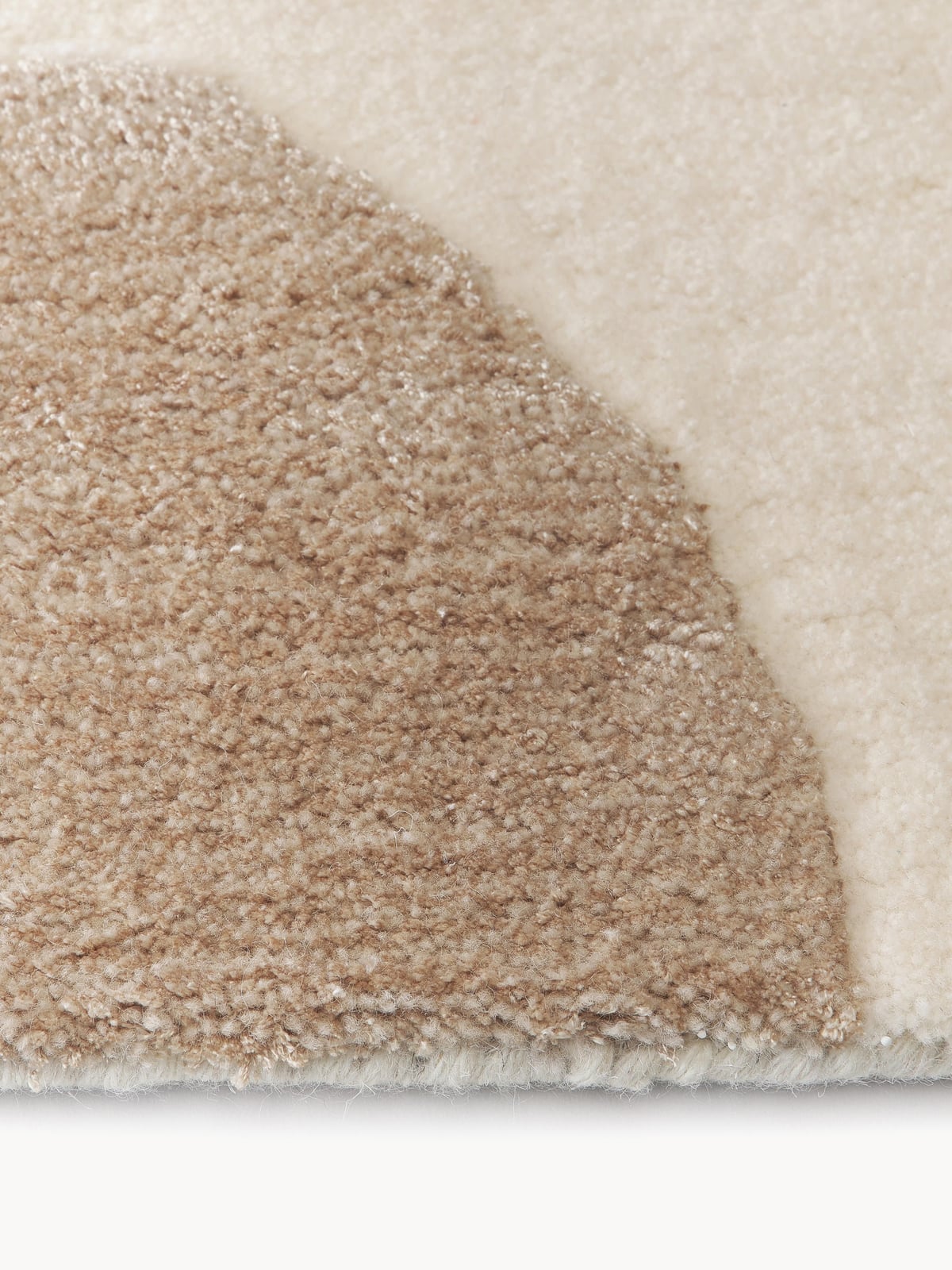 Langton High-Low Wool Rug, Hand-Tufted