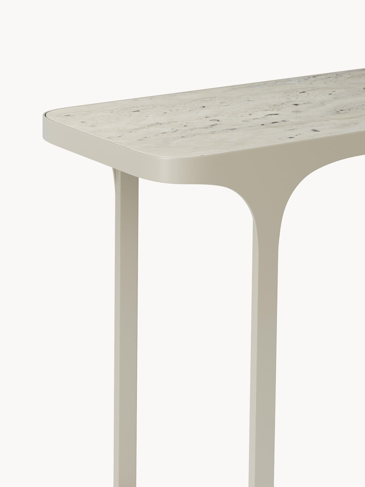 Larkfield Travertine Effect Console Table