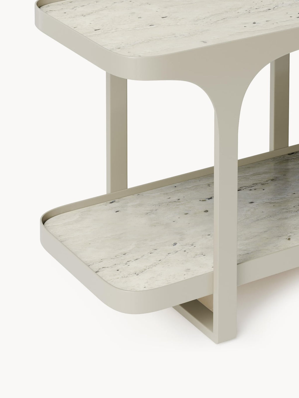 Larkfield Travertine Effect Lowboard