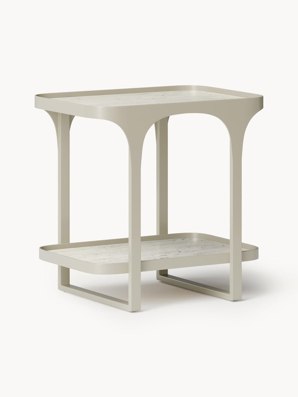 Larkfield Travertine Effect Side Table