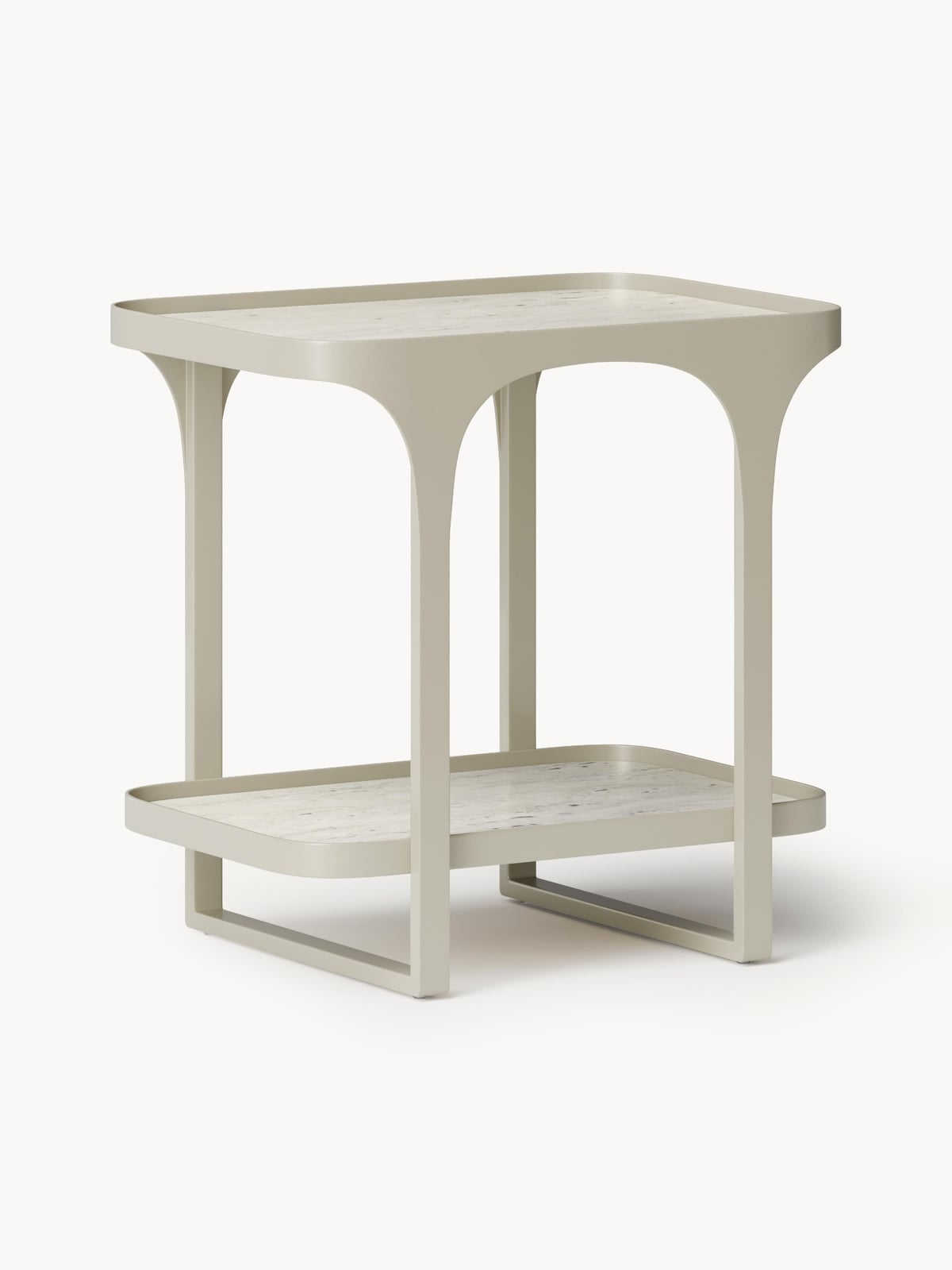 Larkfield Travertine Effect Side Table