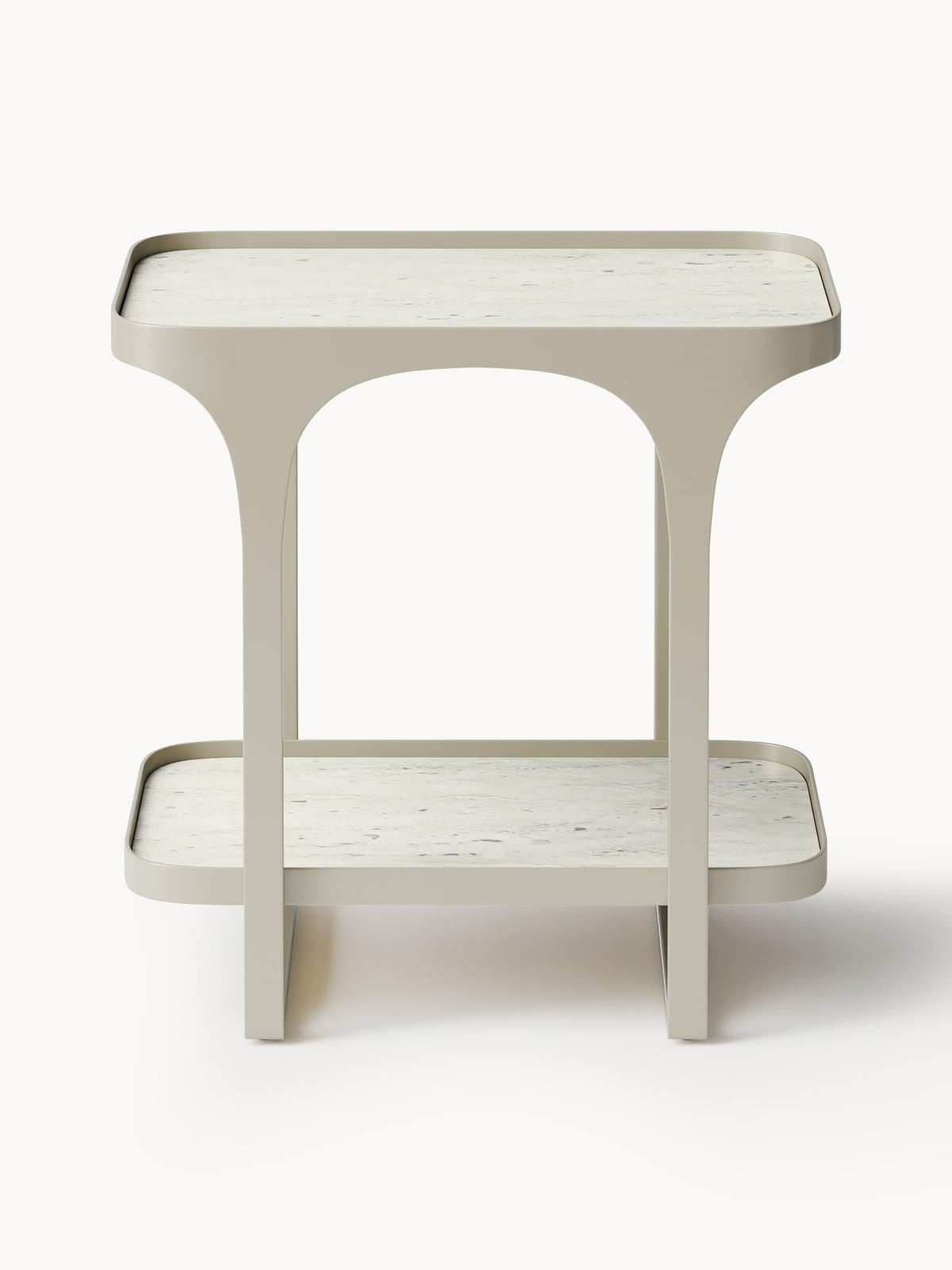 Larkfield Travertine Effect Side Table