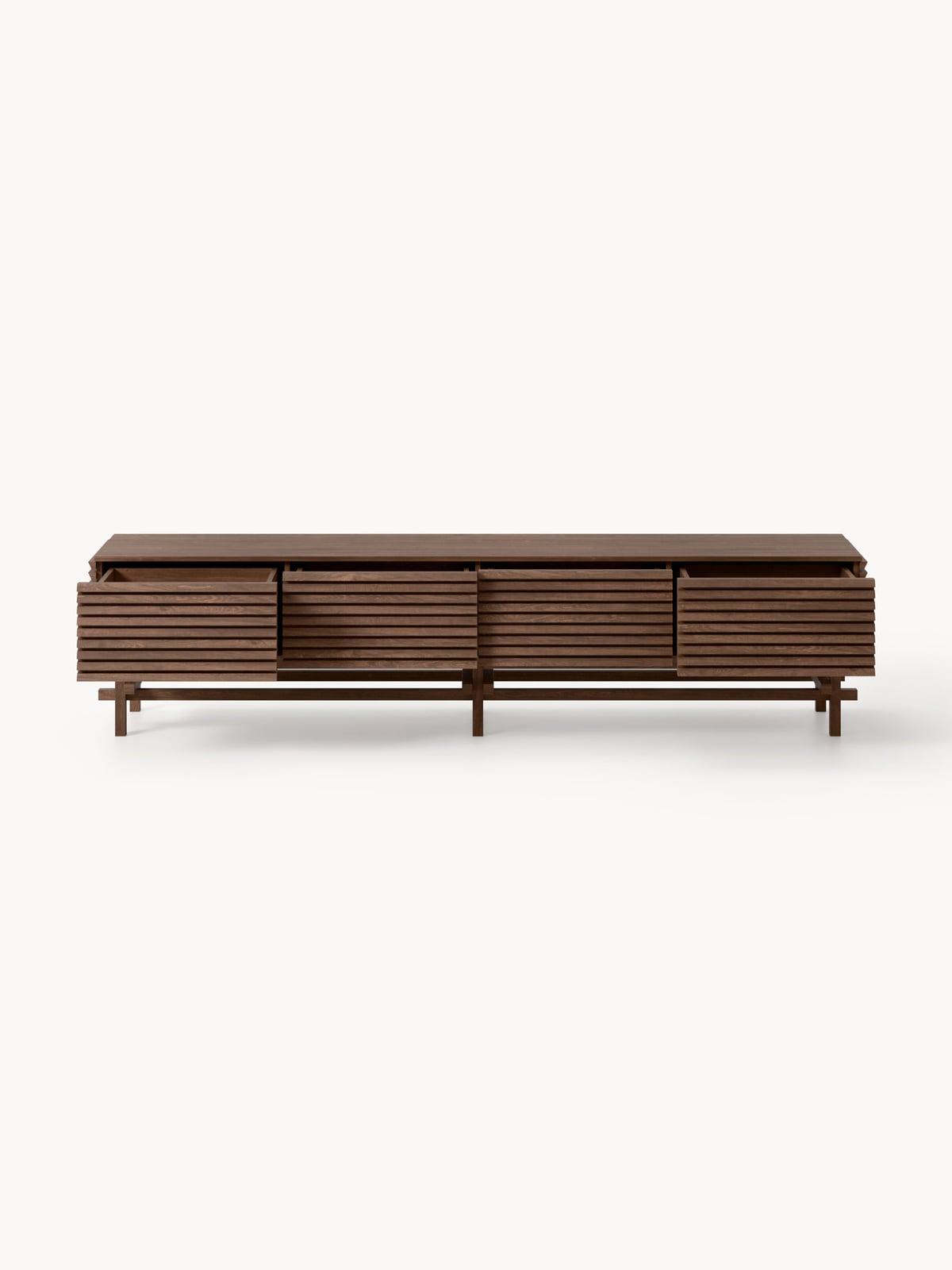Lindale Large Oak Wood Lowboard