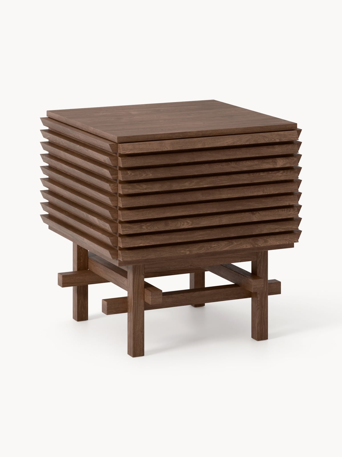 Lindale Oak Wood Bedside Table